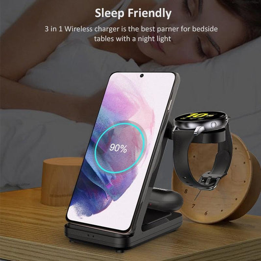 3-in-1 Wireless Charging Station [Compact / Convenient / Fast] - ShopSkosh