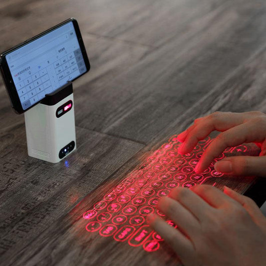 Virtual Laser Keyboard Bluetooth Wireless Touch Projector Phone Keyboards For Computer Iphone Pad Laptop With Mouse Function - ShopSkosh