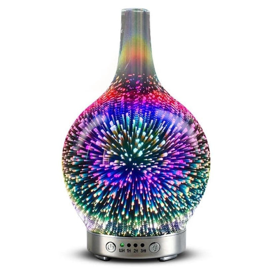 3D Fireworks Glass Vase Humidifier [With 7 Colors] - ShopSkosh