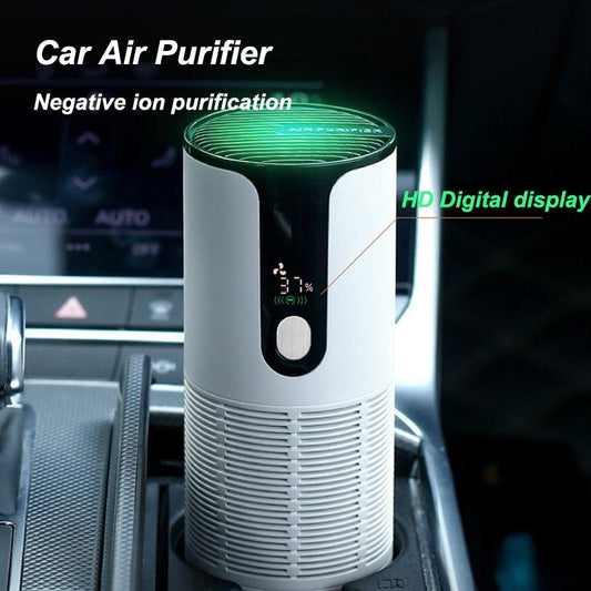 Portable Air Purifier Cleaner Negative Ion Generator Filter Smoke Dust Odor Formaldehyde Remover Car Air Freshener - ShopSkosh